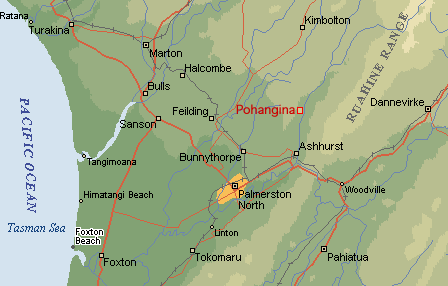 Map of Manawatu District